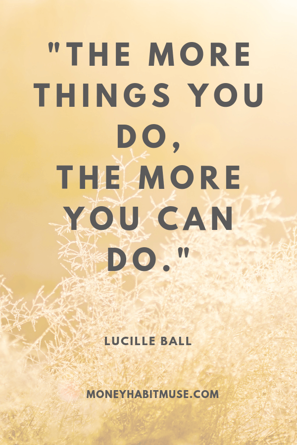 Lucille Ball quote about expanding your abilities