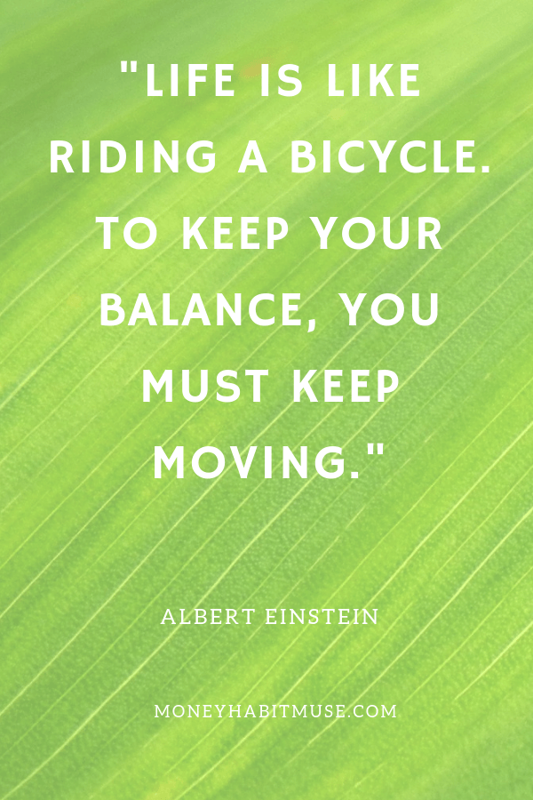 Albert Einstein quote about maintaining balance