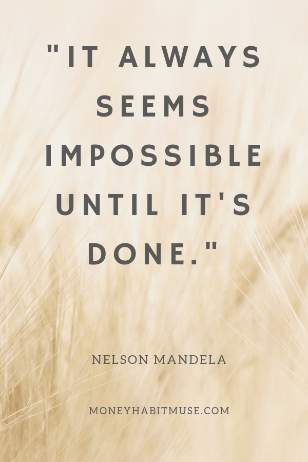 Nelson Mandela quote about achieving the impossible