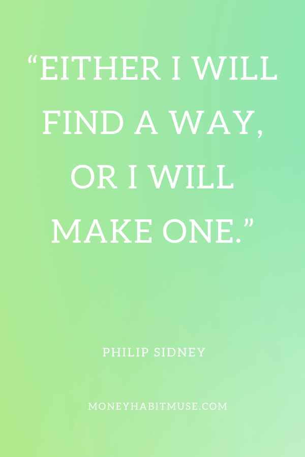 Philip Sidney quote about creating your path
