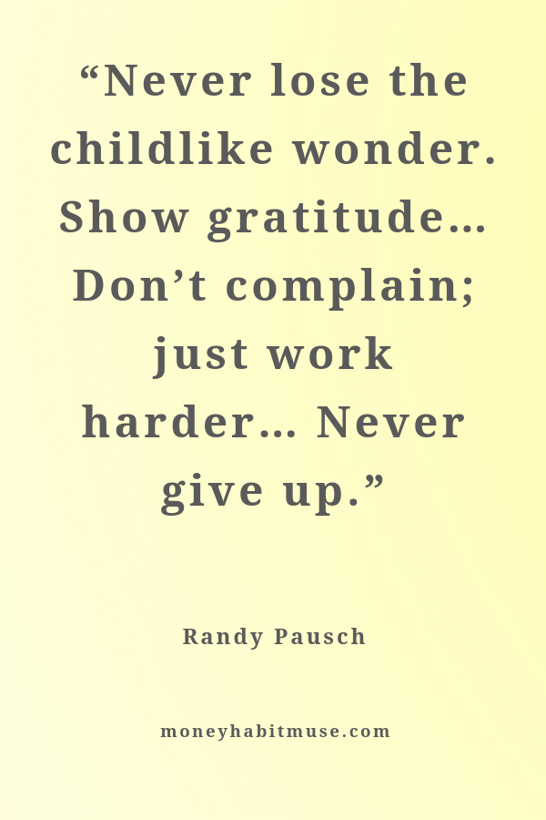 Randy Pausch quote about maintaining childlike wonder