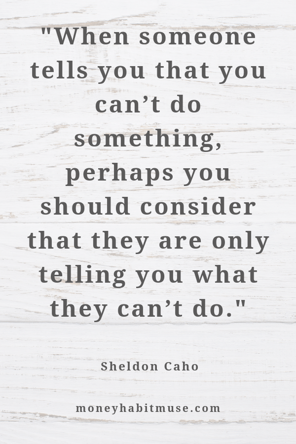 Sheldon Cahoon quote about overcoming doubt