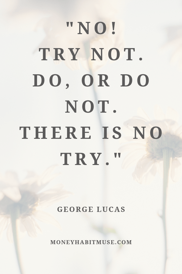 George Lucas quote about committing to action