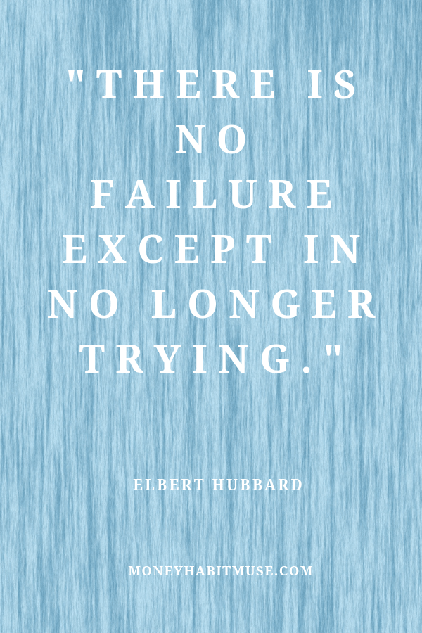Elbert Hubbard quote about learning from failure