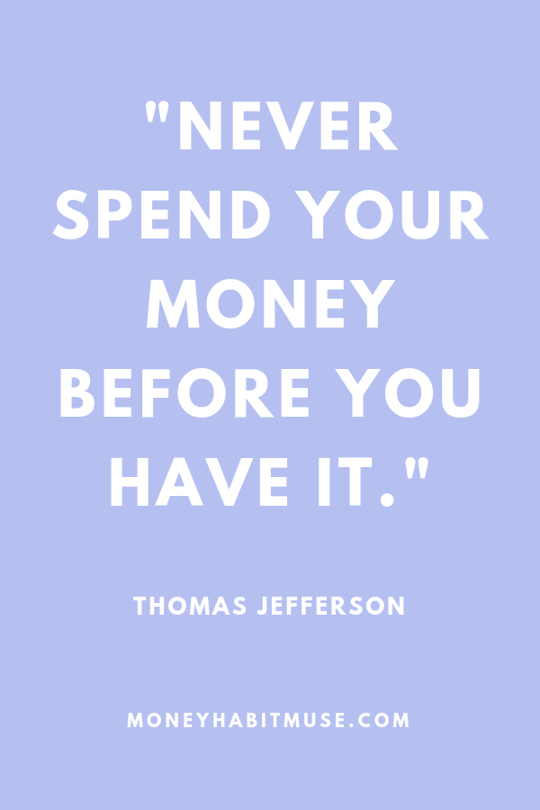 Thomas Jefferson quote about wise spending