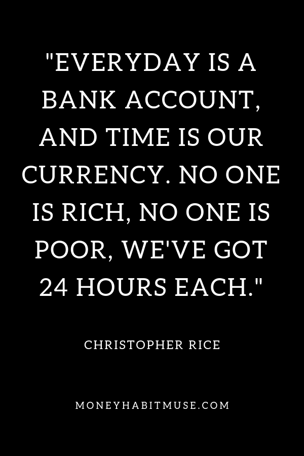 Christopher Rice quote about time as currency