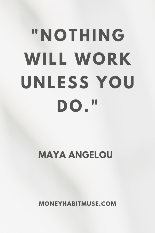 Maya Angelou Quote about hard work and persistence