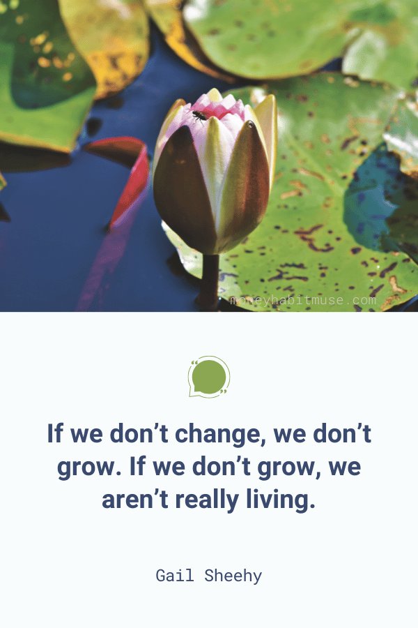Gail Sheehy quote about the growth potential in change