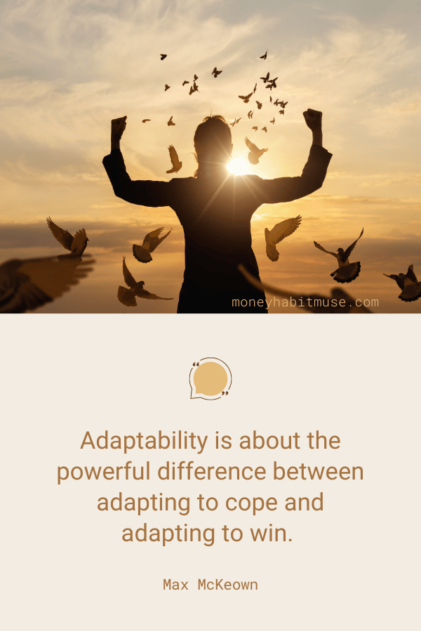Max McKeown quote about the power of adaptability in change