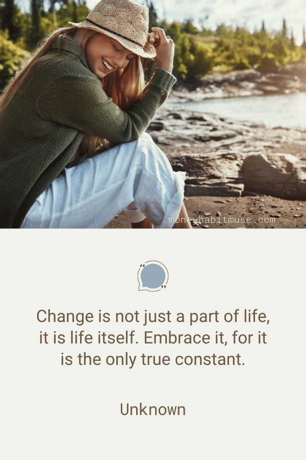 Unknown quote about the power of constant change