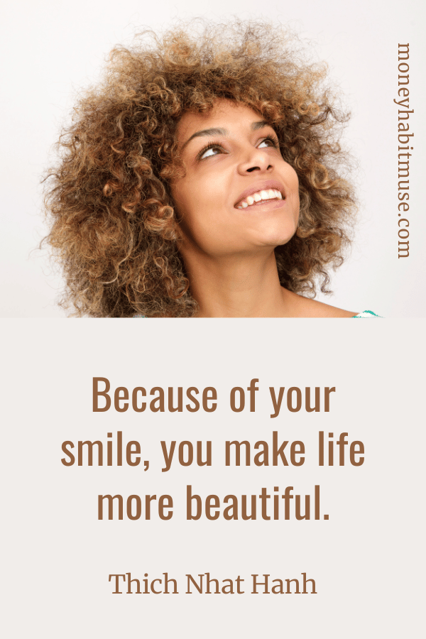 Thich Nhat Hanh quote about the transformative power of a smile